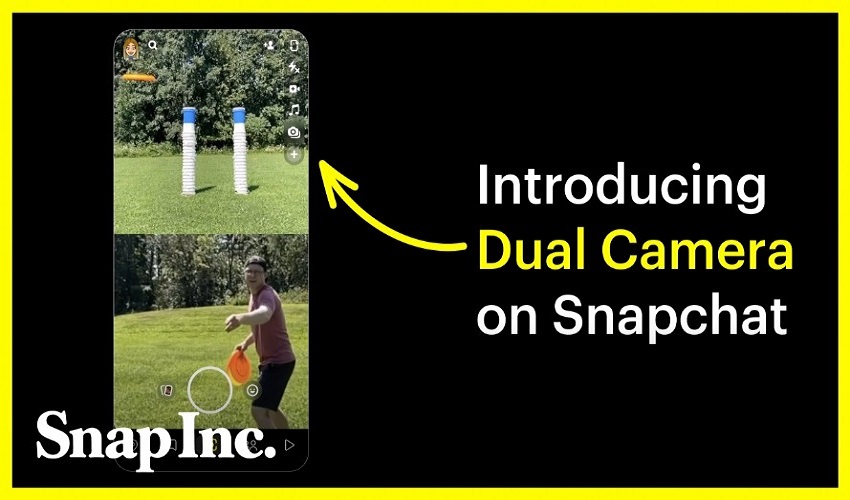 Snapchat lance une nouvelle fonctionnalité : Dual Caméra.